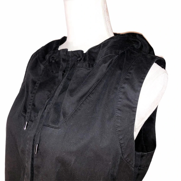 LAFAYETTE 148 New York Anorak Button Down Hooded Outdoor Sleeveless Jacket - Picture 9 of 13